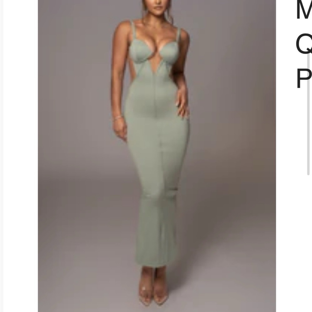 Elegant Green Women's Dress